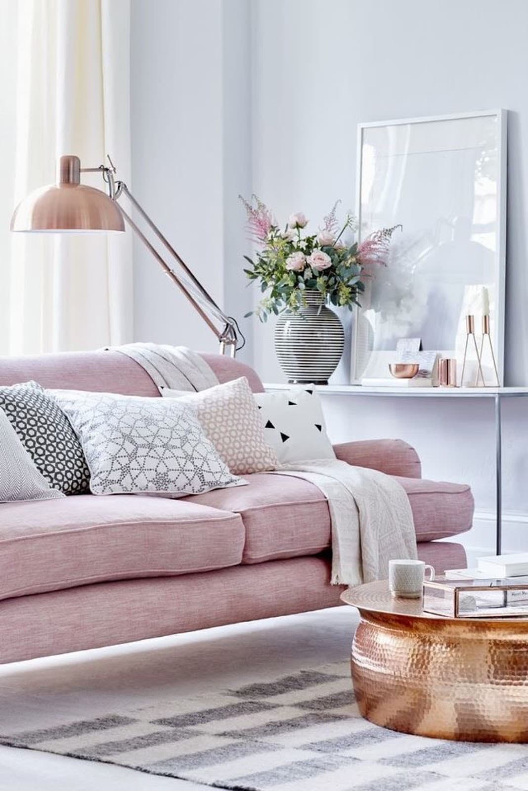 21 Blush Pink Sofas and Creative Ways to Decorate Them A House in the Hills