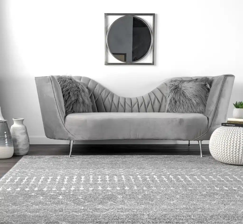 Dark Gray Scandinavian Rug