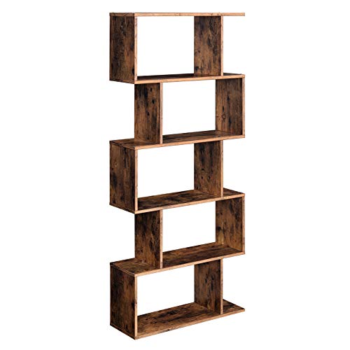 5-Tier Freestanding Display Shelf and Room Divider