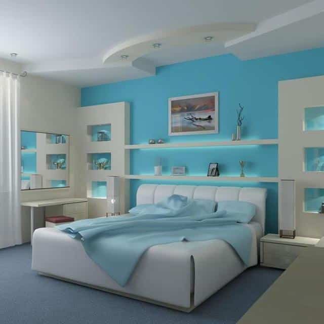 Blue bedroom 