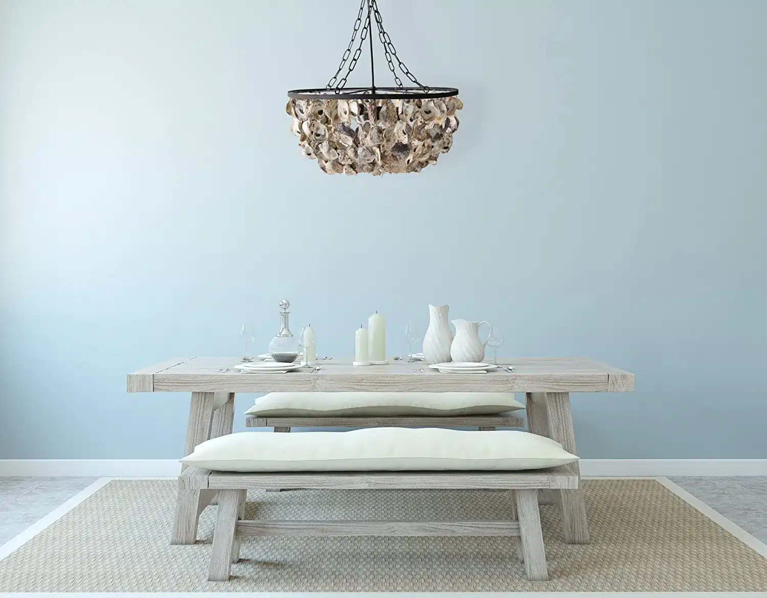 Oyster Shell Chandelier