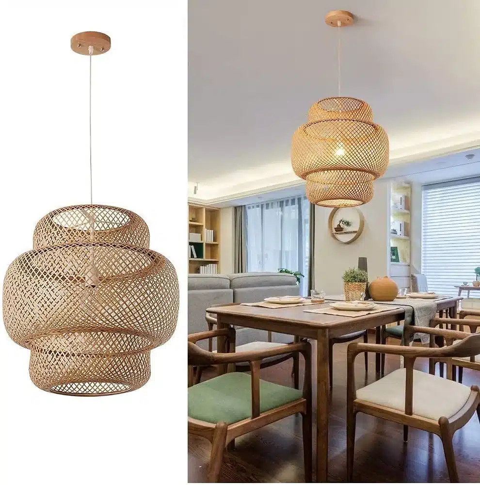 Rattan Chandelier