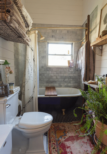 vintage furniture to your bathroom