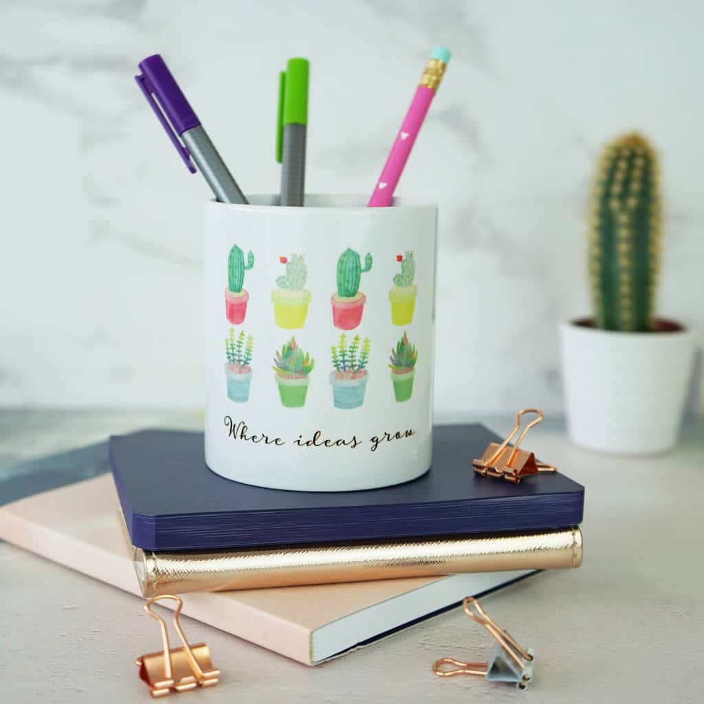 9 Ceramic pencil pot