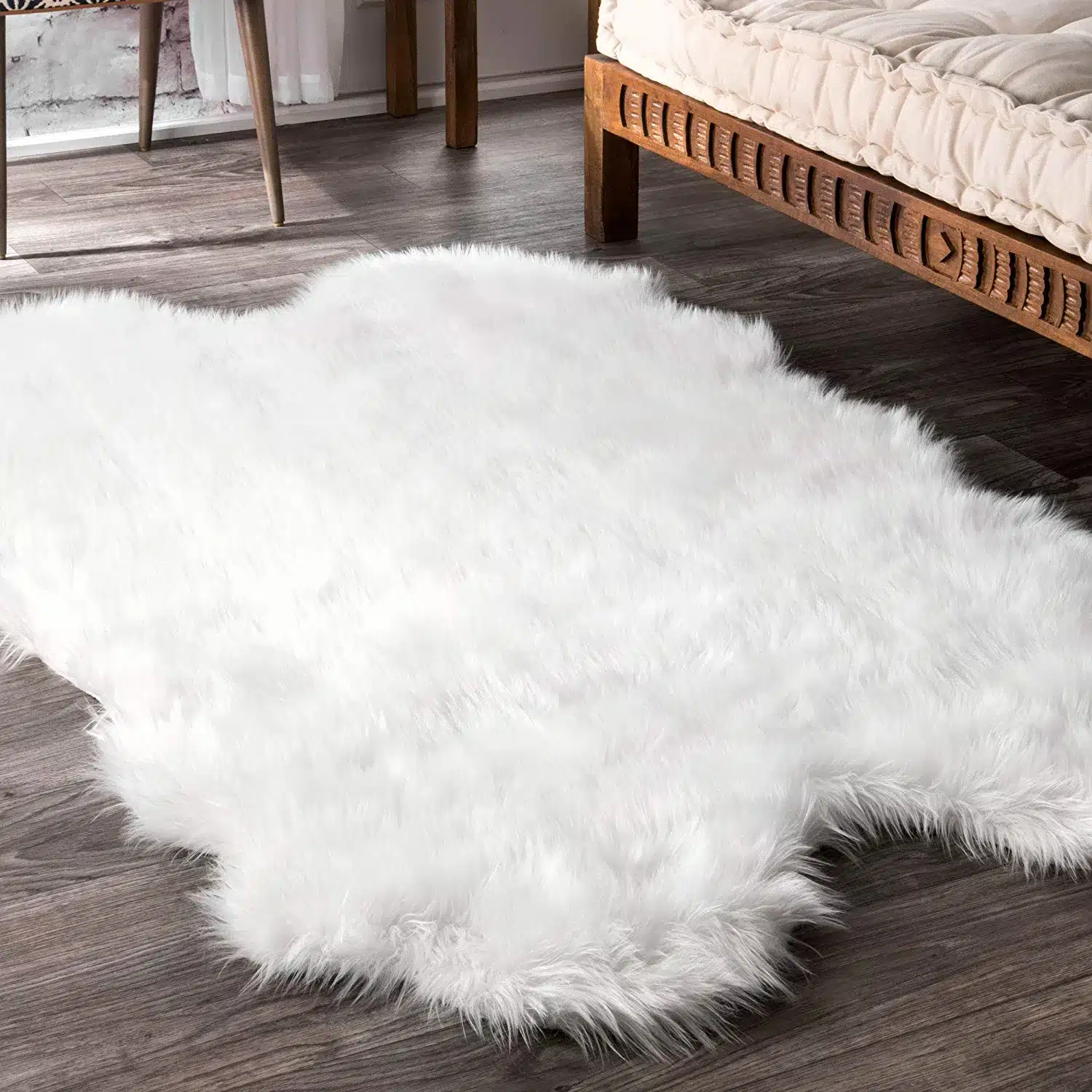 Faux Sheepskin Scandinavian Rug