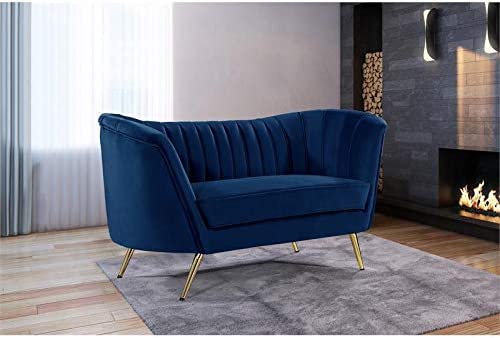 Contemporary Velvet Upholstered Sofa