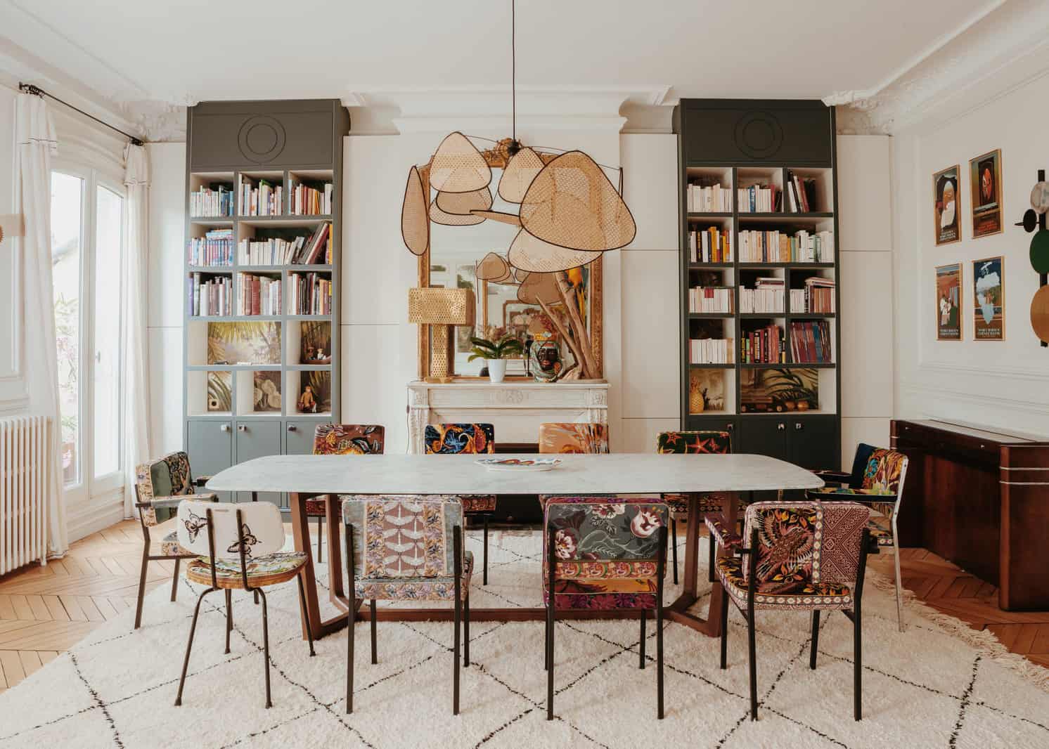 European Bohemian dining room