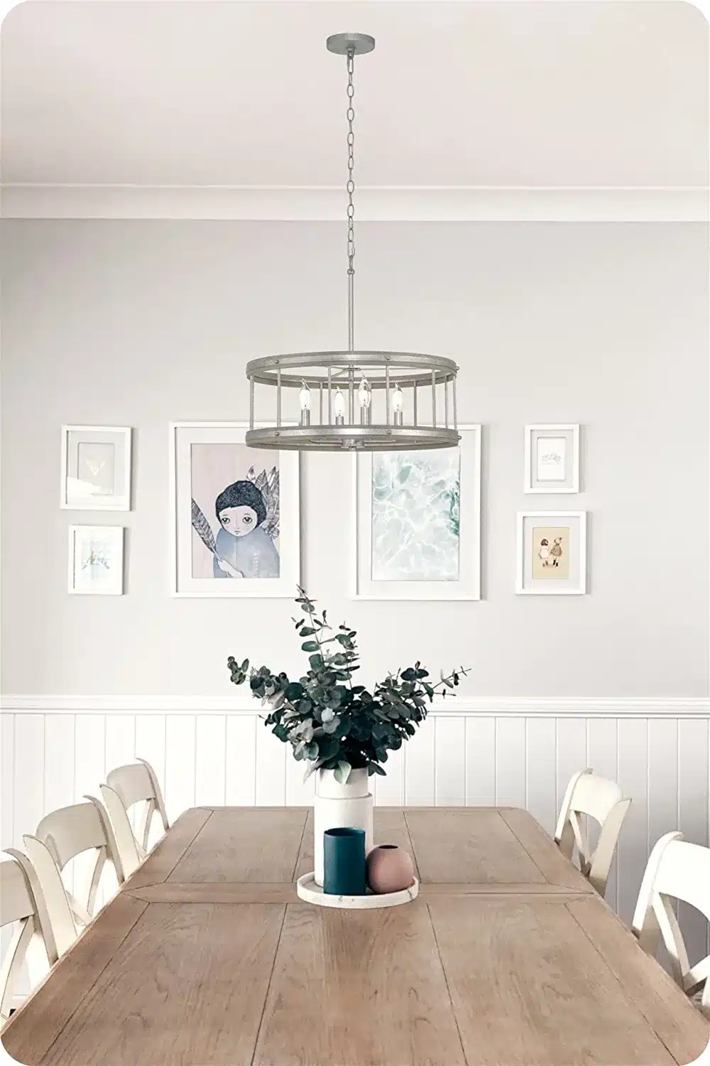 Galvanized Finish Chandelier