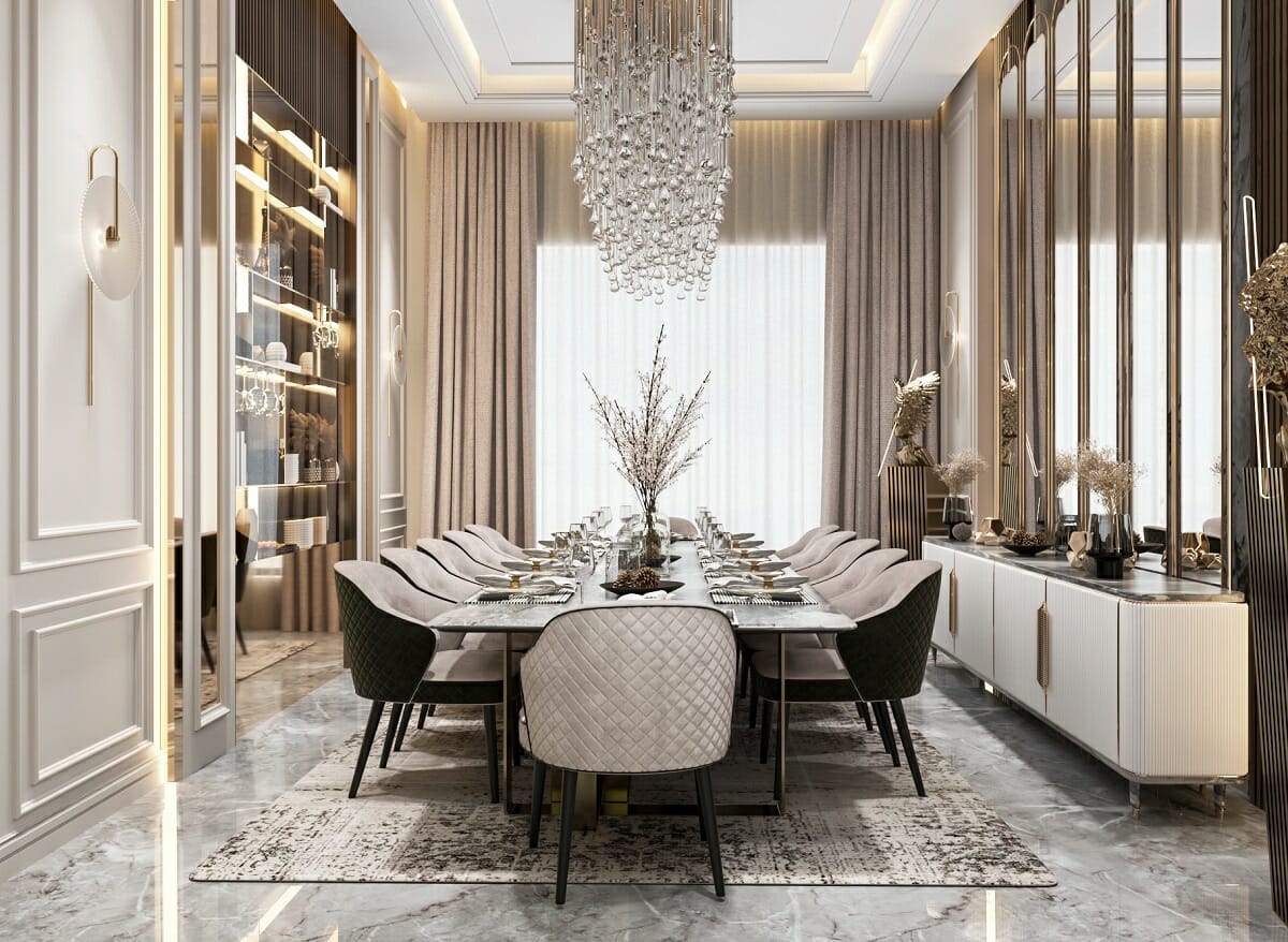 Glam dining room ideas