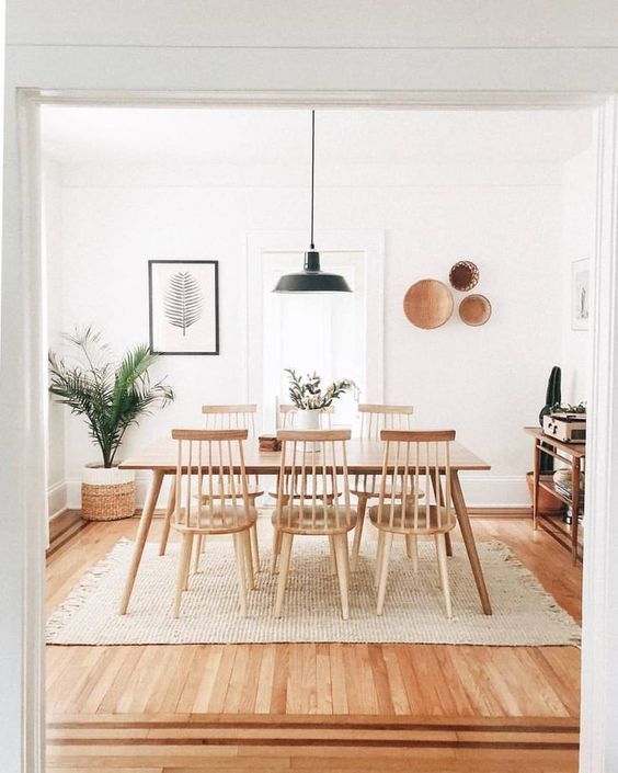 Minimalist Boho dining room