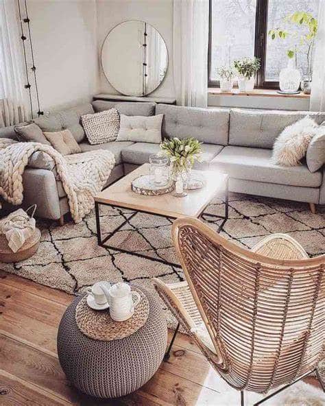 Muted color boho decor las