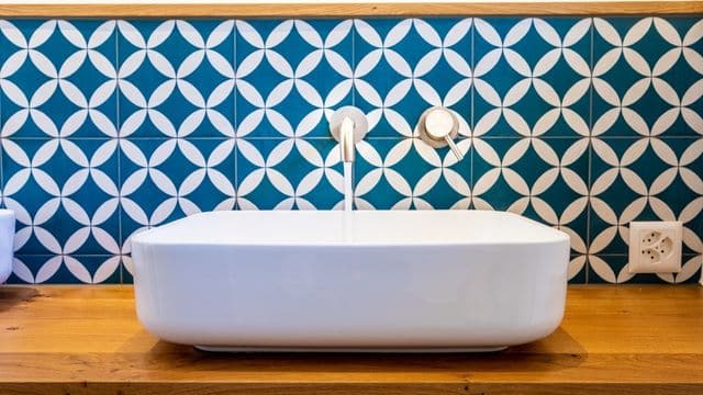 Use Retro Geometric Coastal Tiles