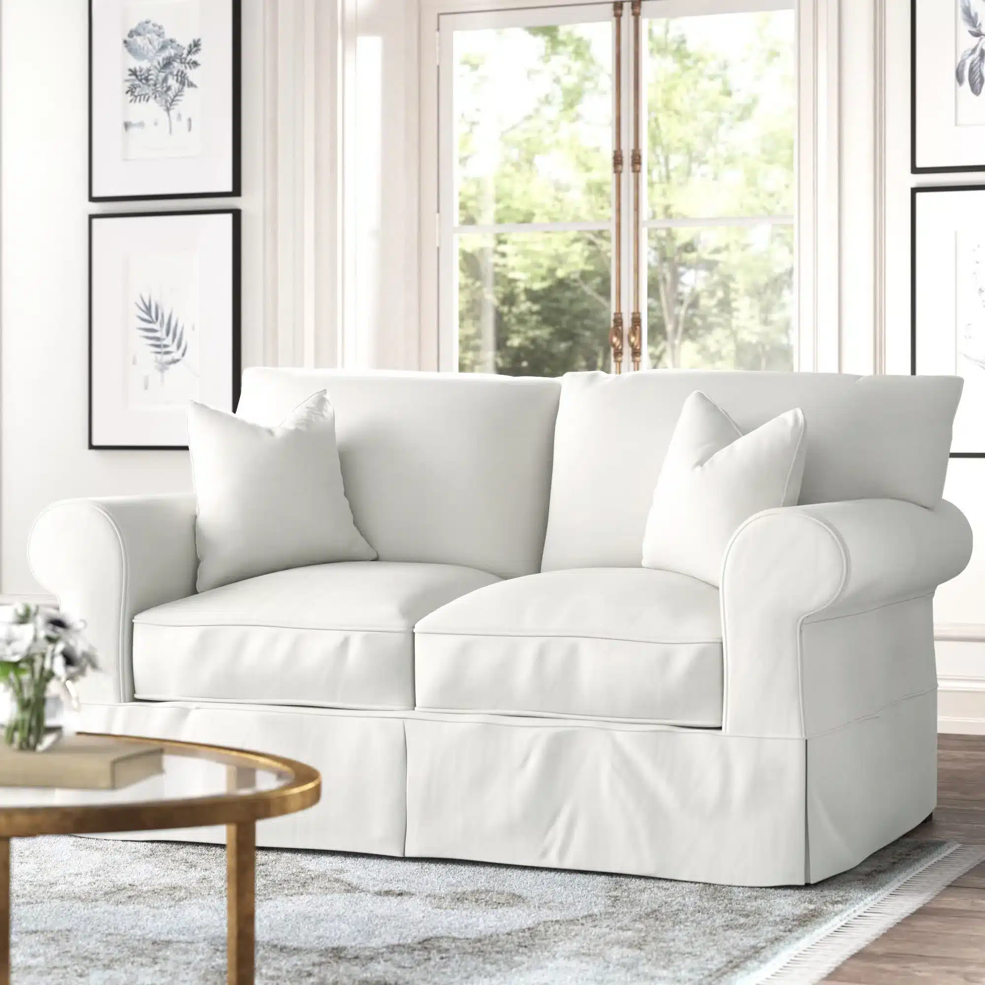 loveseat slipcover sofa 