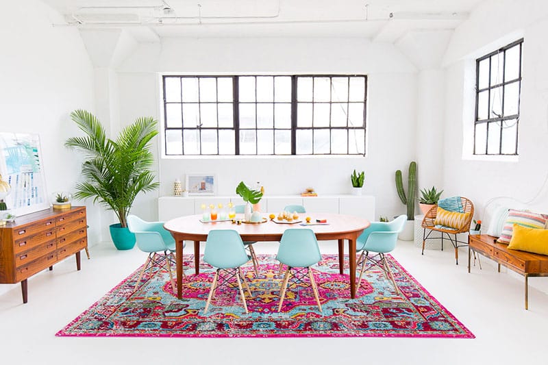 boho dining room