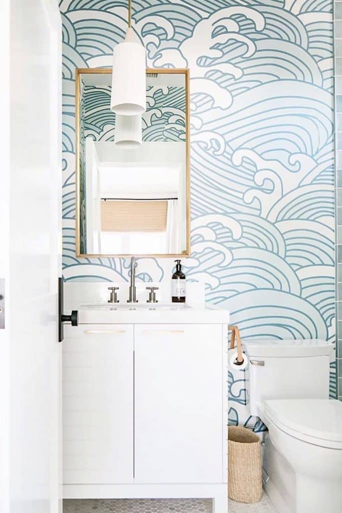 create a seaside bathroom