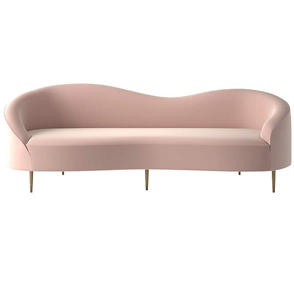 curvo dale blush sofa