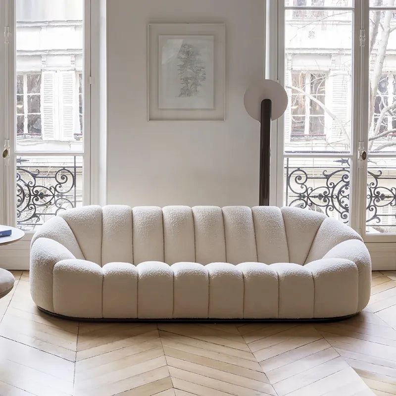 Contemporary Boucle Sofa