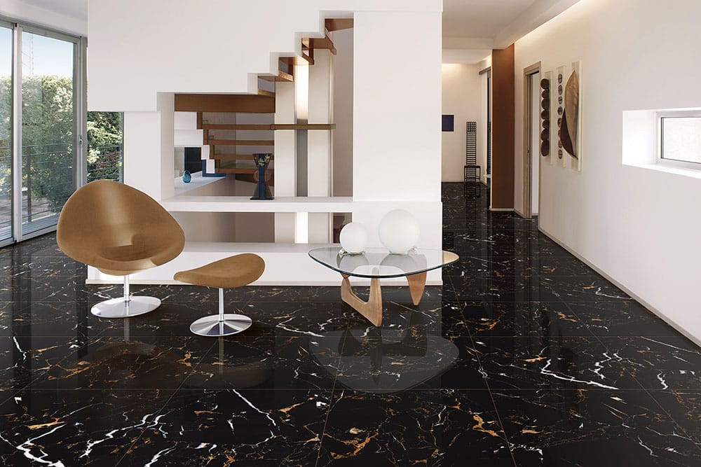 floor tiles in black 