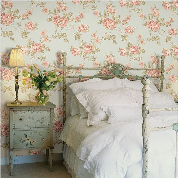 floral wall paper