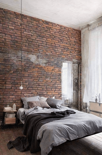 exposed brick wall 