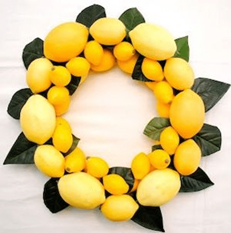 DIY Lemon Wreath