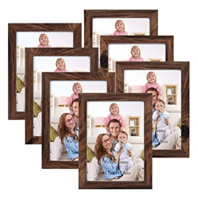 5x7 Brown Picture Frame Set