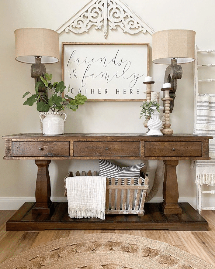 Wooden Console Table