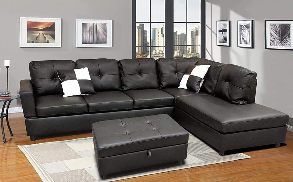 leather sofa