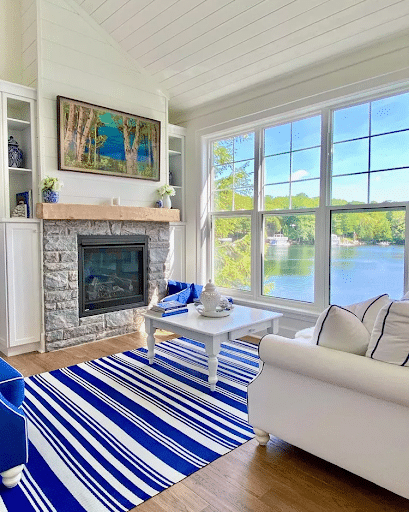 beautiful lake view from your living room