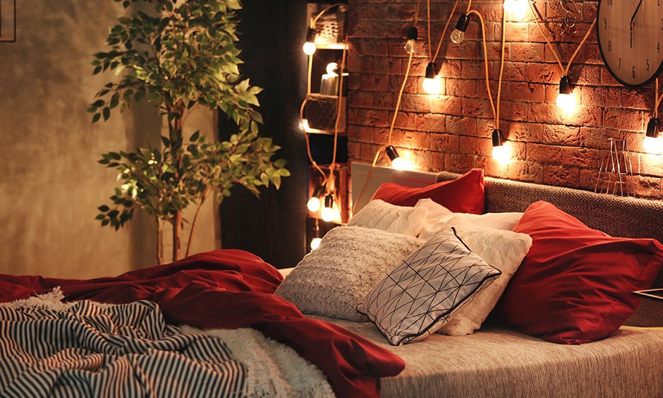 romantic bedroom lighting