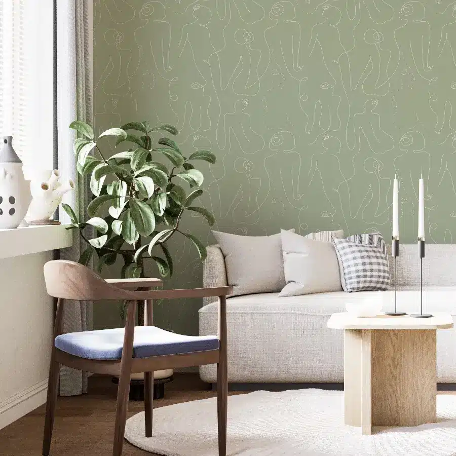 sage green feminine wallpaper