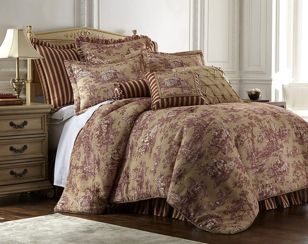 toile bedding 