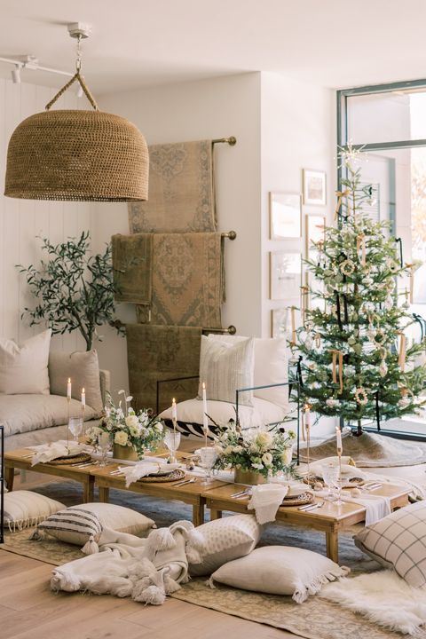 white with natural vintage dining room 