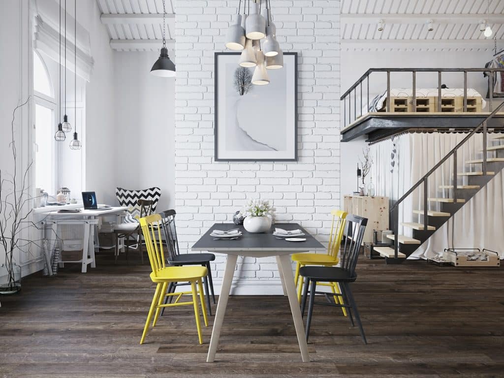 yellow dining chair