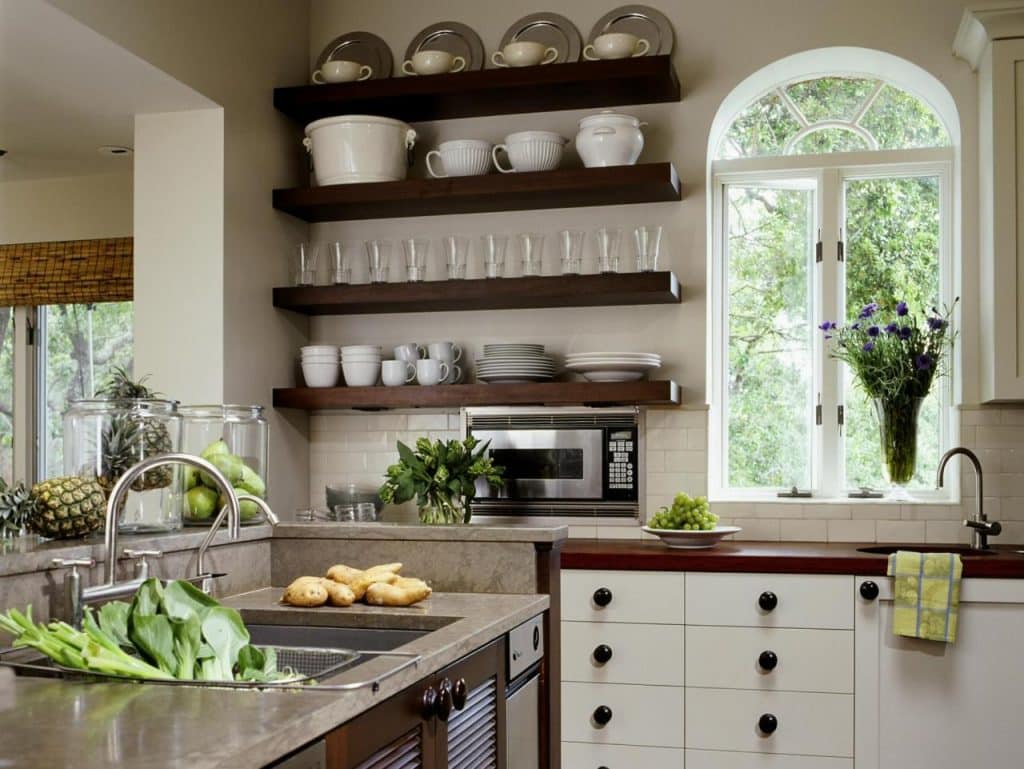 Open Shelves Decor in the Kitchen