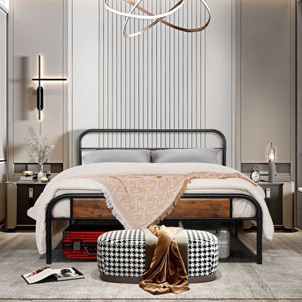 Steel Frame Scandinavian Bed