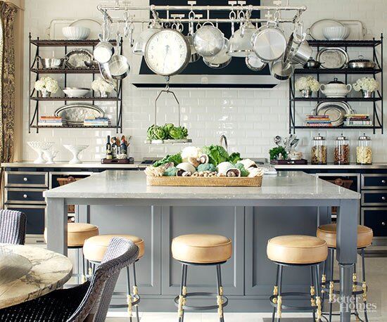 Neutral Color Palette in Parisian Kitchens