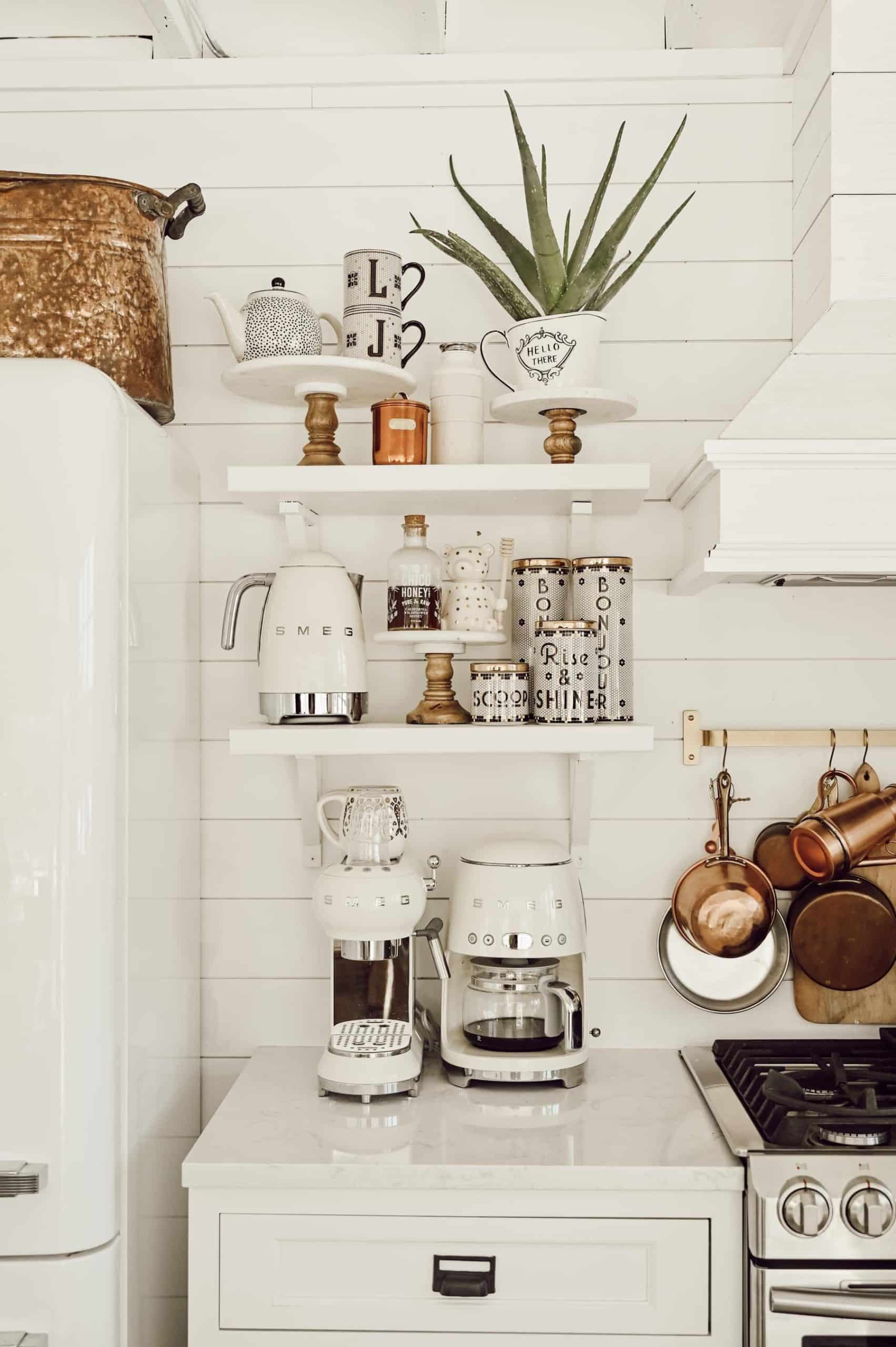 Open Shelving in Parisian Kitchens