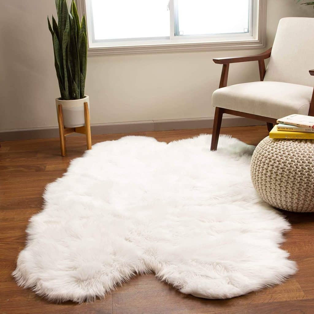 White Shag Rug