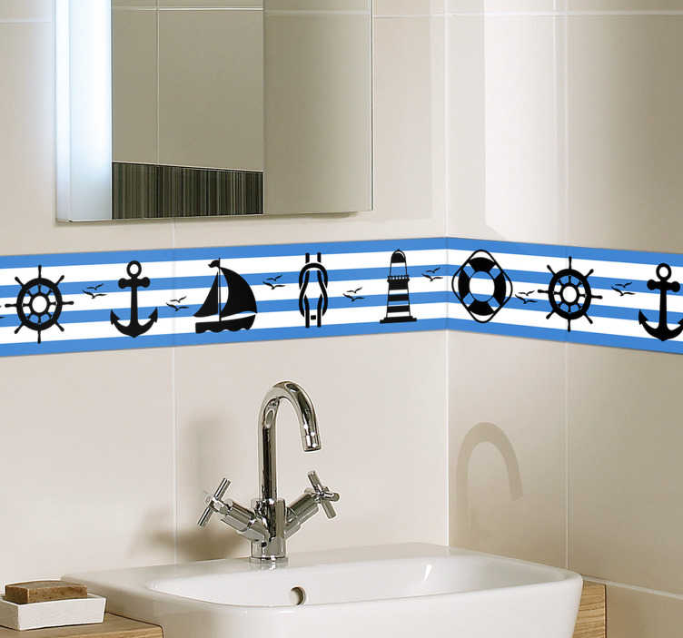 Nautical Tile Sticker Decor