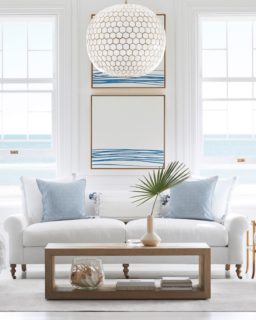 Capiz Chandeliers for Modern Coastal