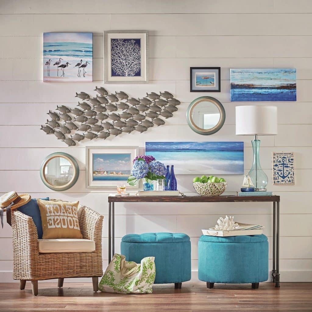 Multiple Elements for Coastal Wall Decor 