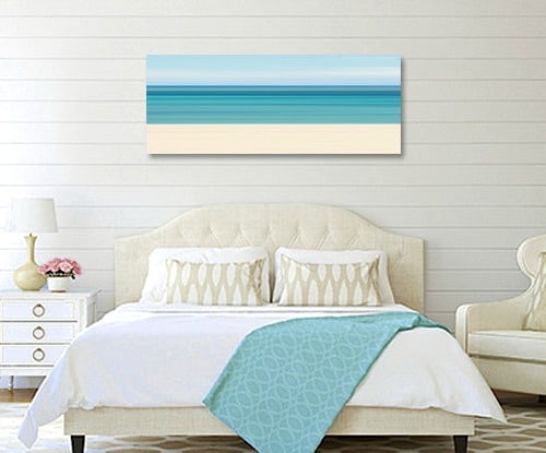 Above BED coastal wall decor