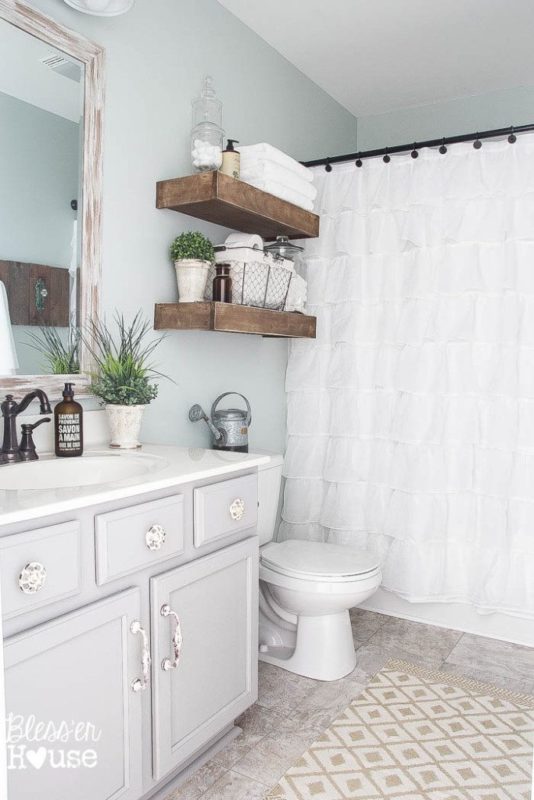 lace it up mid century modern bathroom