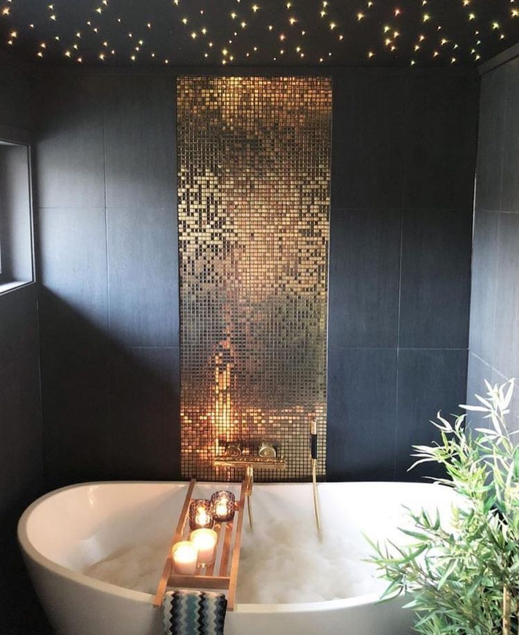 Bathtub-tray-Glam Bathroom Decor