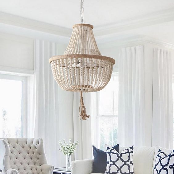 Beaded chandelier