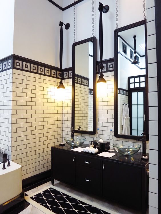 Black Fixtures industrial bathroom