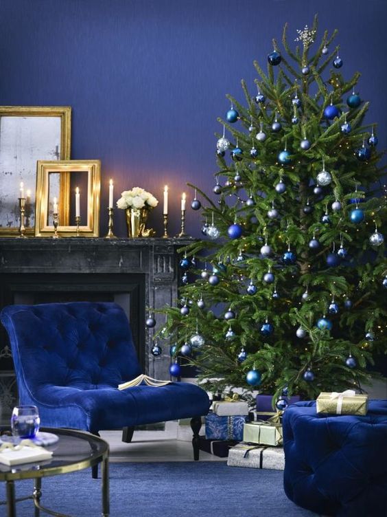 Blue living room