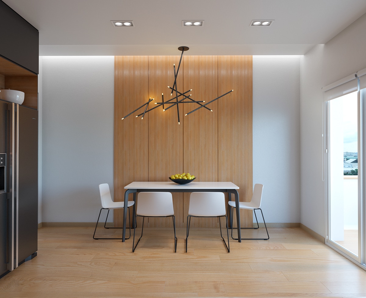 Combine Wood Tones With White mid century modern dining room