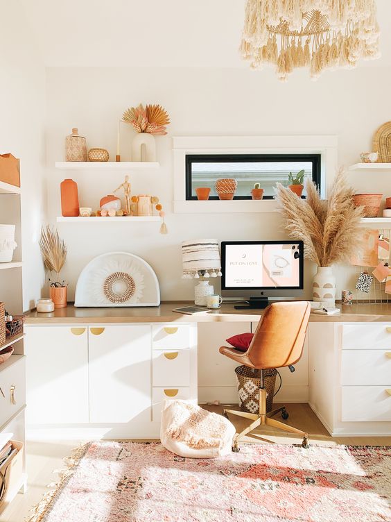 Contemporary Boho Desk